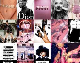 Fashion Aesthetic Poster Set: Designer Brands Collage (Digital Download)