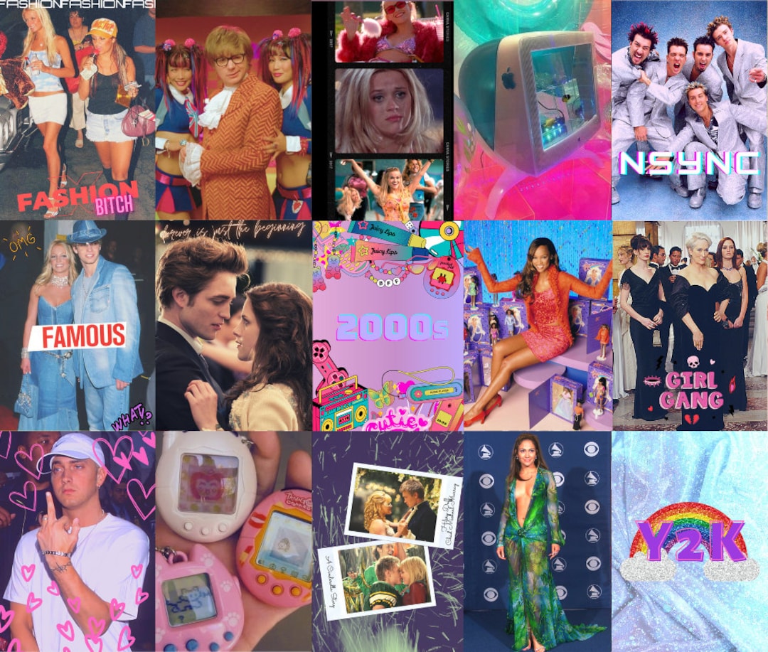 Y2K 2000s Aesthetic Wall Collage Kit DIGITAL Set Of 70 Posters Early y2k-2000s-aesthetic-wall-collage-kit-digital-set-of-70-posters-early