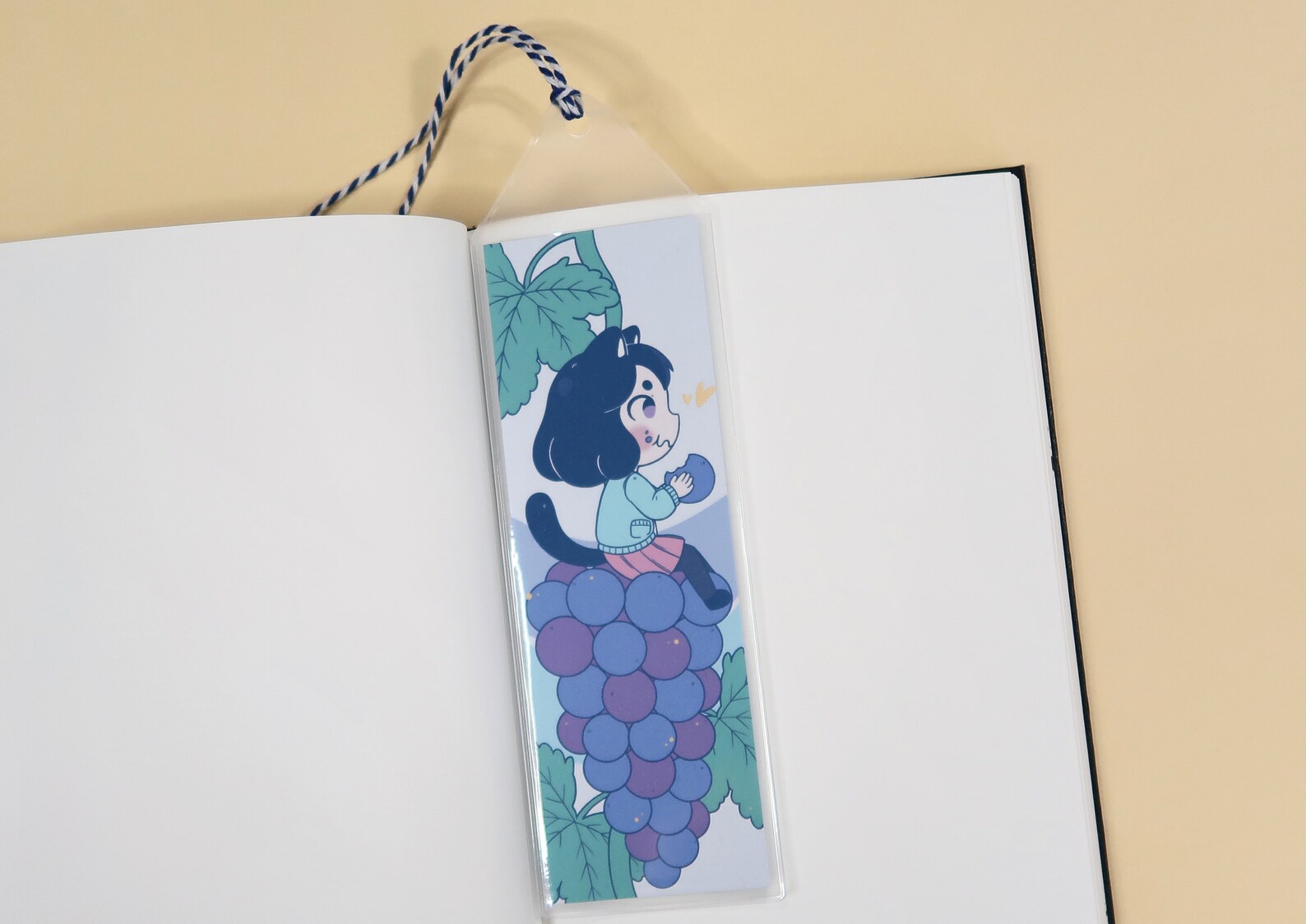 chibi catgirl bookmark handmade anime bookmark cute etsy