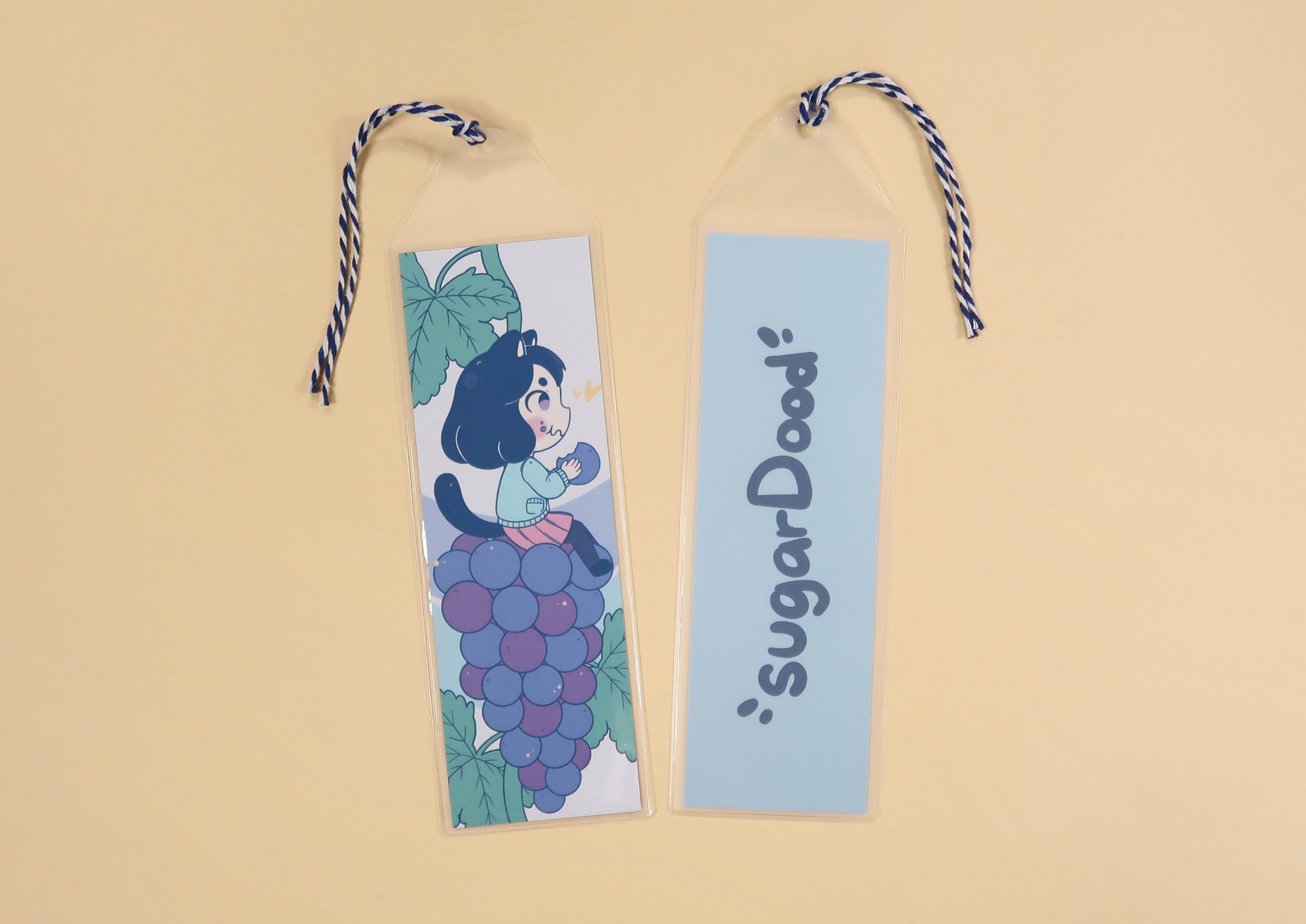 chibi catgirl bookmark handmade anime bookmark cute etsy