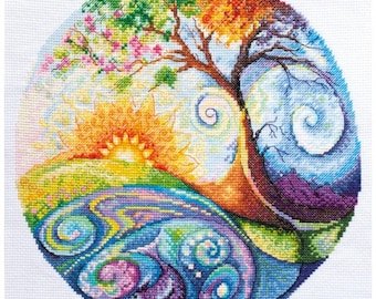First Star Counted Cross Stitch Kit | Decorative Needlework with Beads | Craft Kit Adults