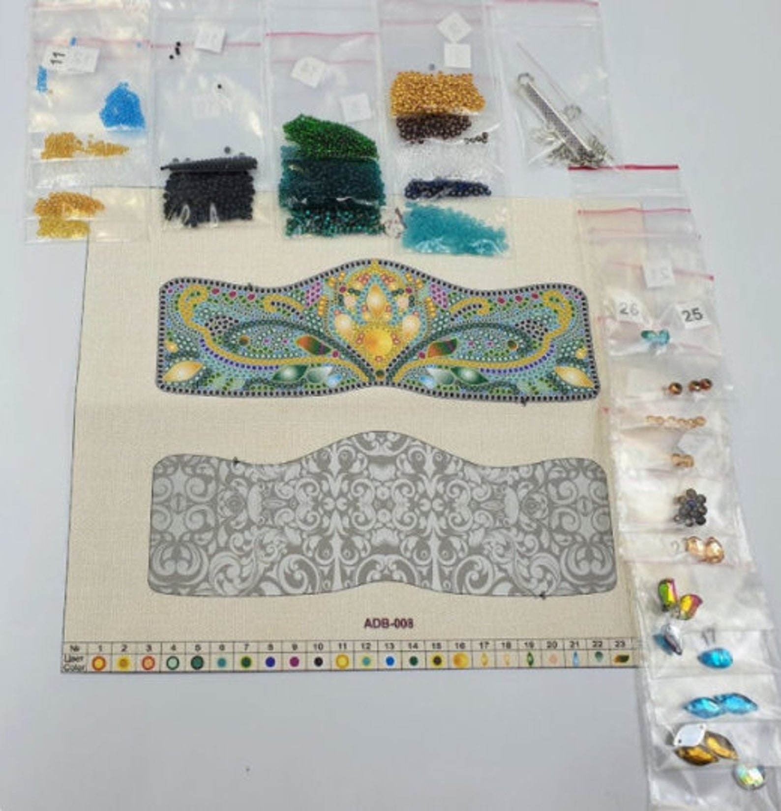 DIY beaded Bracelet kit.Beadwork kit Etsy