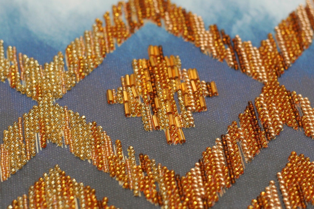 DIY beaded picture kitBeaded wall art Etsy