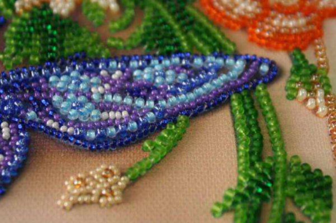 DIY beaded kit Photo Frame.Beaded wall art Etsy