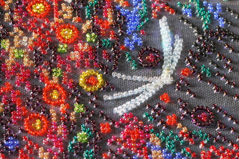 DIY Bead Embroidery Kit.beaded Wall Art Etsy