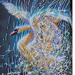 Bead Embroidery Kit Fidelity lights ,Fantasy, Beaded Animal kits,  Bead Art Pictures,  Craft Beads,  crafts hobbies, easy embroidery kits