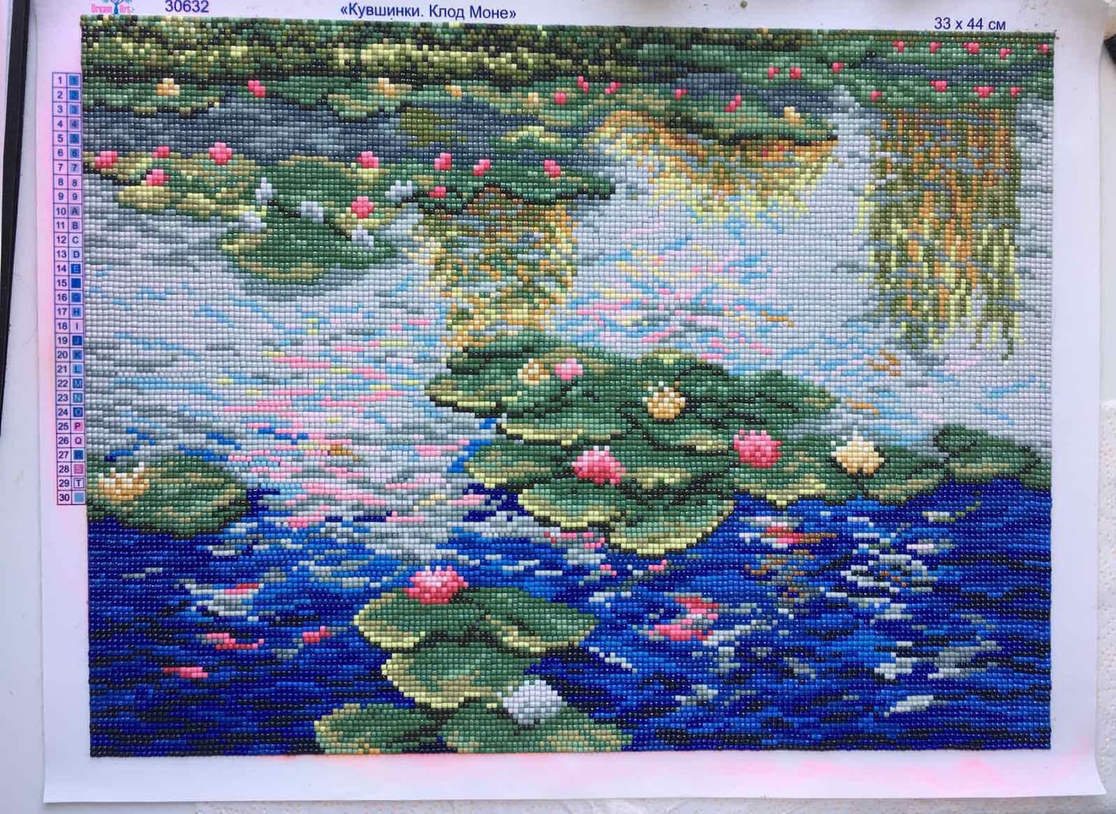 DIY Diamond painting setWater lilies Claude Etsy