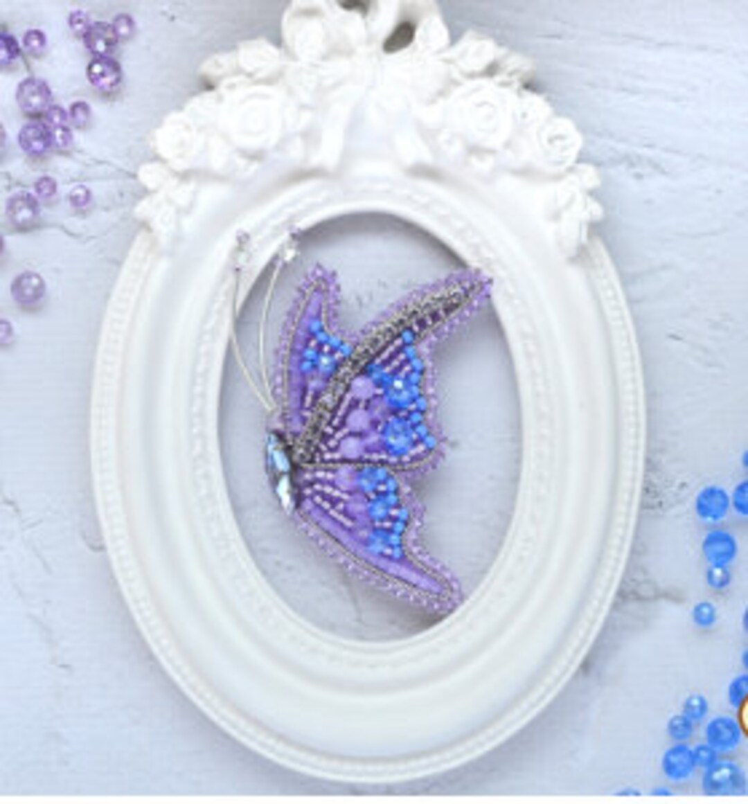 DIY Beaded Butterfly Brooch Kit: Embroidery Pattern for Beginners - Etsy