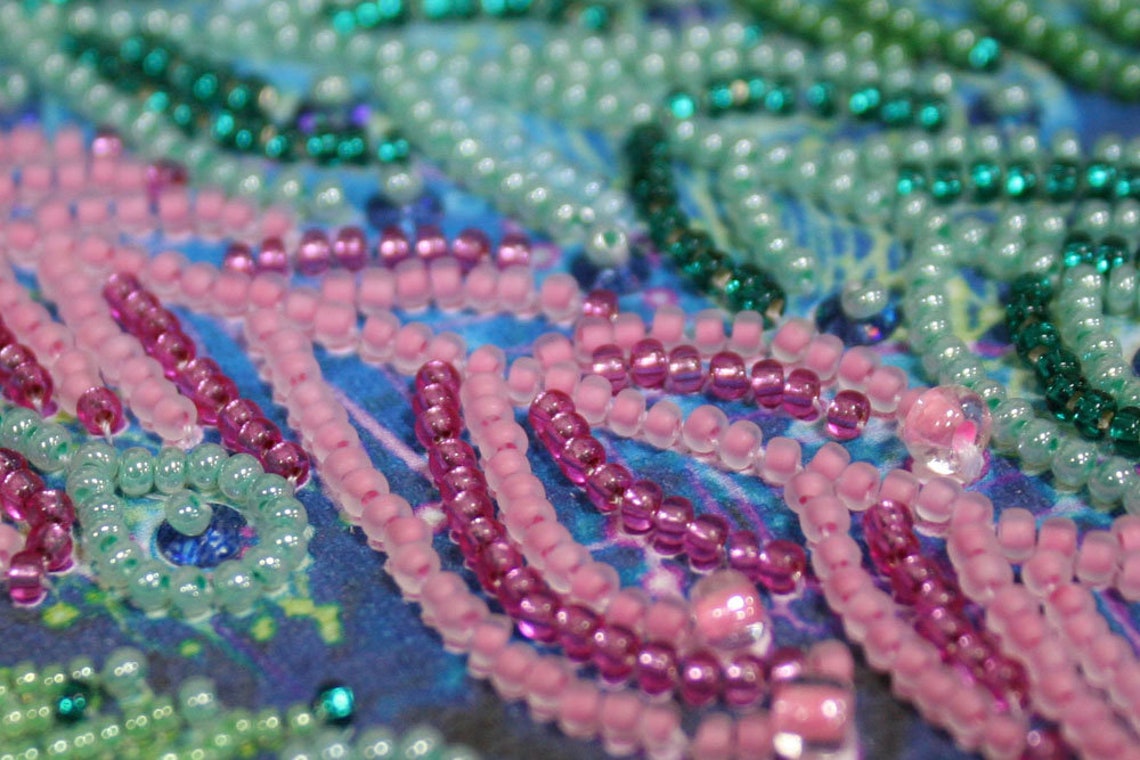 DIY Beaded Picture Kit.beaded Wall Art Etsy