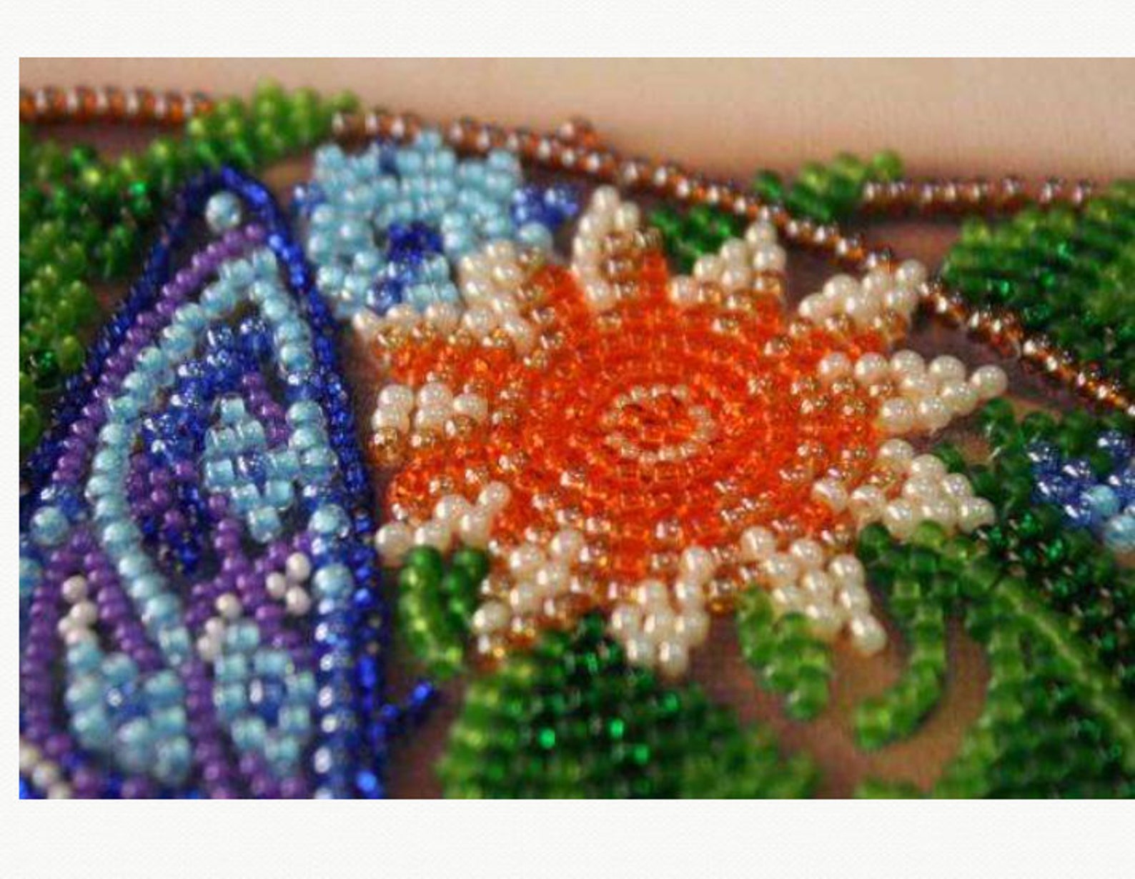 DIY beaded kit Photo Frame.Beaded wall art Etsy