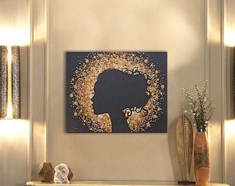 DIY bead embroidery kit, beaded wall art