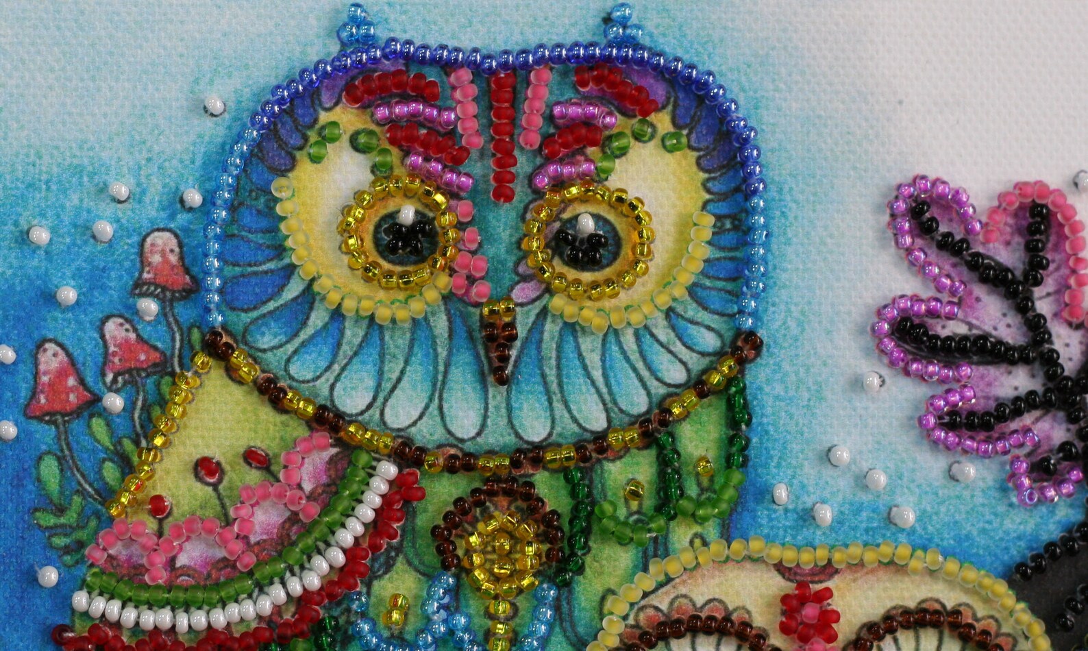 DIY beaded picture minikit.Beaded wall decor Etsy