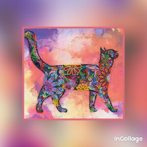 Bead Embroidery Kit Walking in the sunset ,Deco Scenes, DIY bead embroidery kit, Beaded wall art, Beaded Animal kits,  Bead Art Pictures,