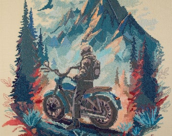 DIY Cross-stitch kits Journey into the distance, DIY embroidery kit, bead projects