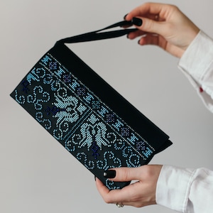 Clutch mit Perlenstickerei: Tschechische Perlen Partytasche (5 x 7 Inch)