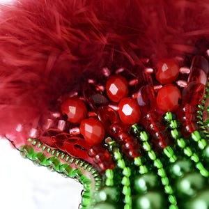 Kit para hacer broches de cardo con cuentas: Alfiler de bordado floral