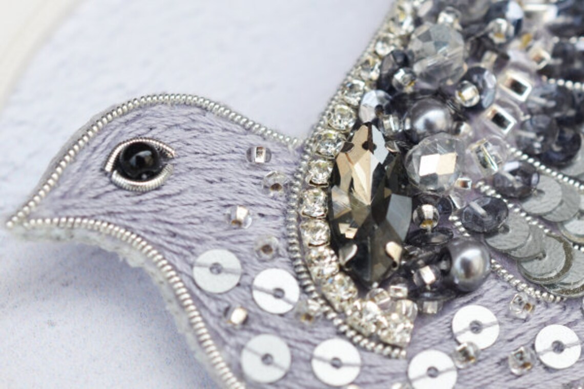 DIY beaded brooch kitDIY embroidery kit Etsy