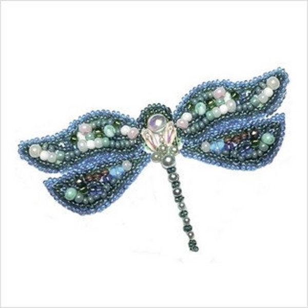 Beaded Embroidery Brooch Kit Tutorial Etsy