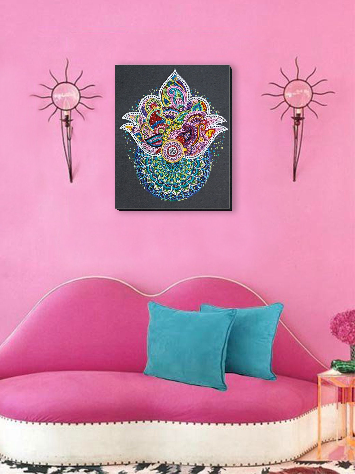 DIY bead embroidery kit.Beaded wall art Etsy