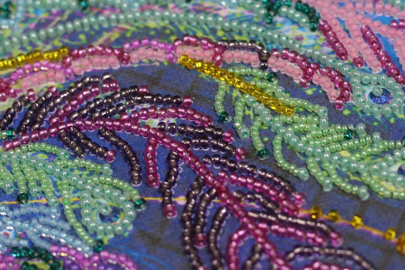 DIY Beaded Picture Kit.beaded Wall Art Etsy