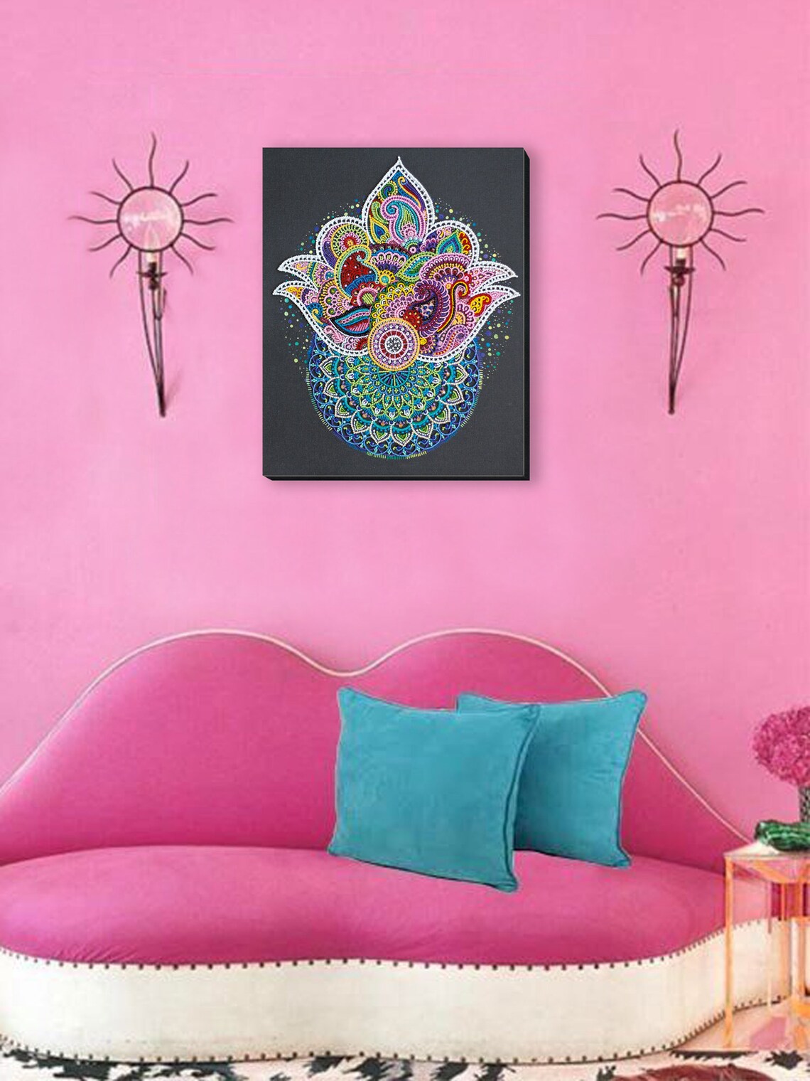 DIY bead embroidery kit.Beaded wall art Etsy