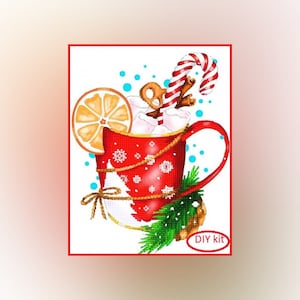 DIY Christmas set, DIY bead embroidery kit, Beaded wall art, Bead Art Pictures,  Craft Beads