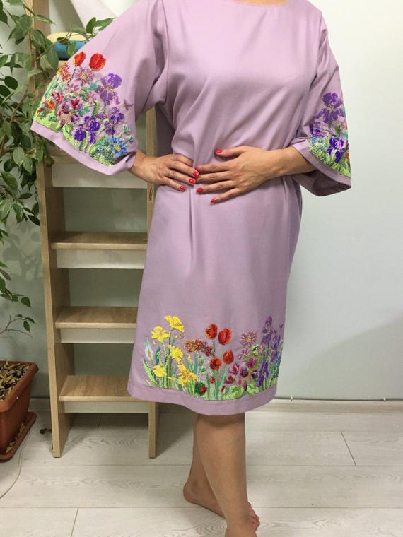 floral embroidered shift dress Swazo Dress