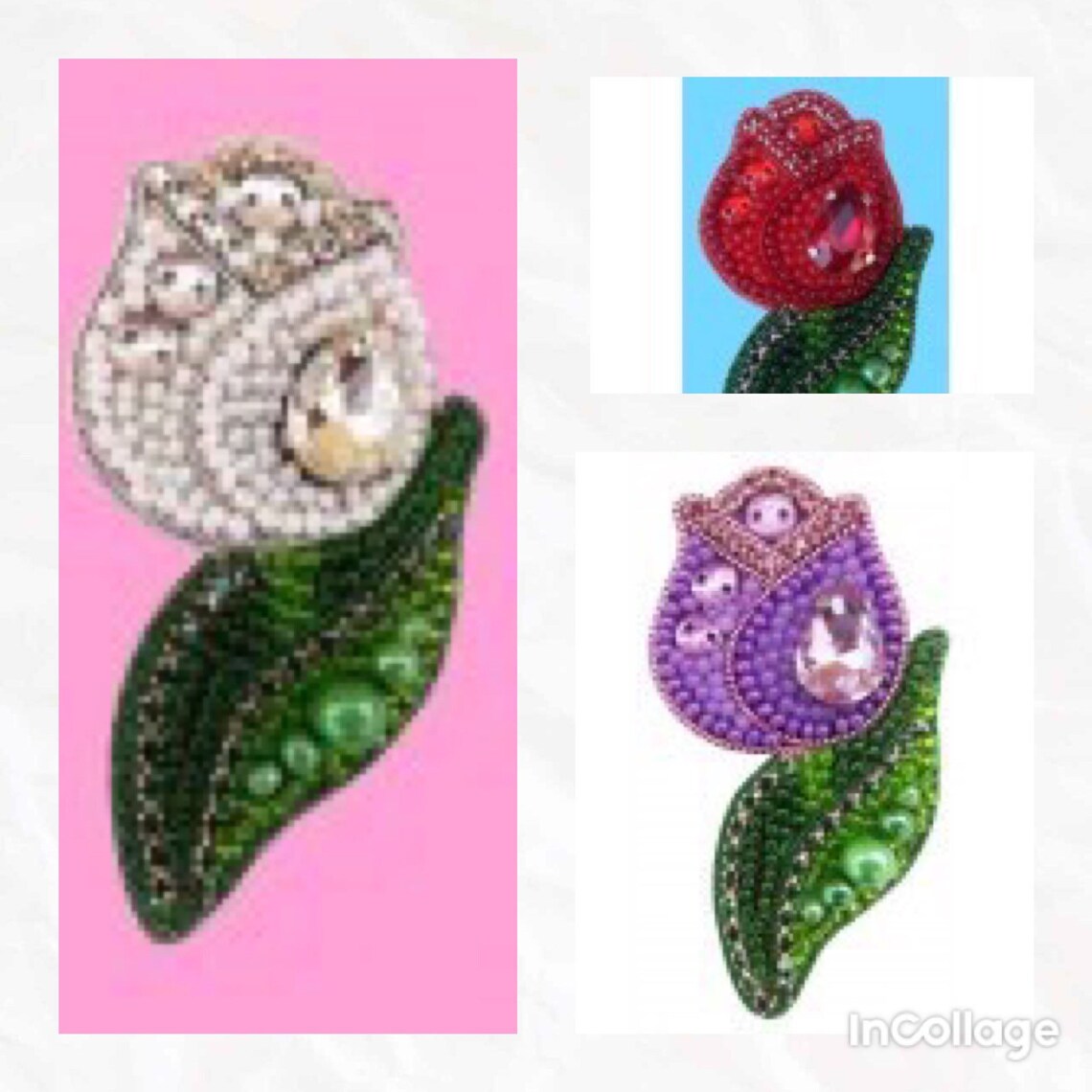 DIY beaded brooch kitDIY embroidery kit Etsy