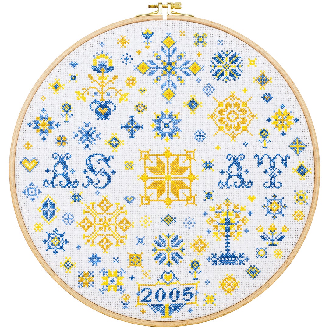 Crossstitch Kits Family Sampler Etsy UK