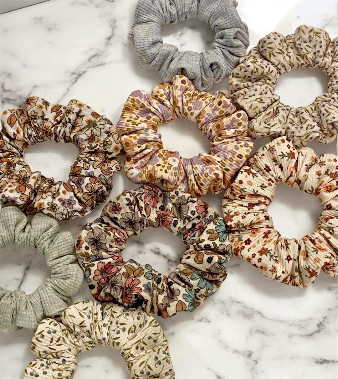 Spring Scrunchies - Ribbed Scrunchies and Double Gauze Scrunchies ...