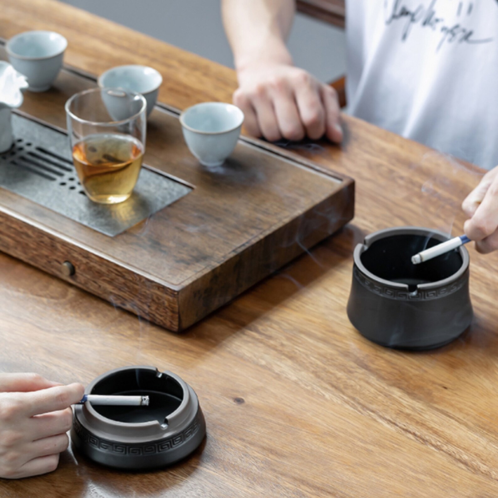 Covered Ashtray for Outdoor can Be 2 Ashtrays Etsy