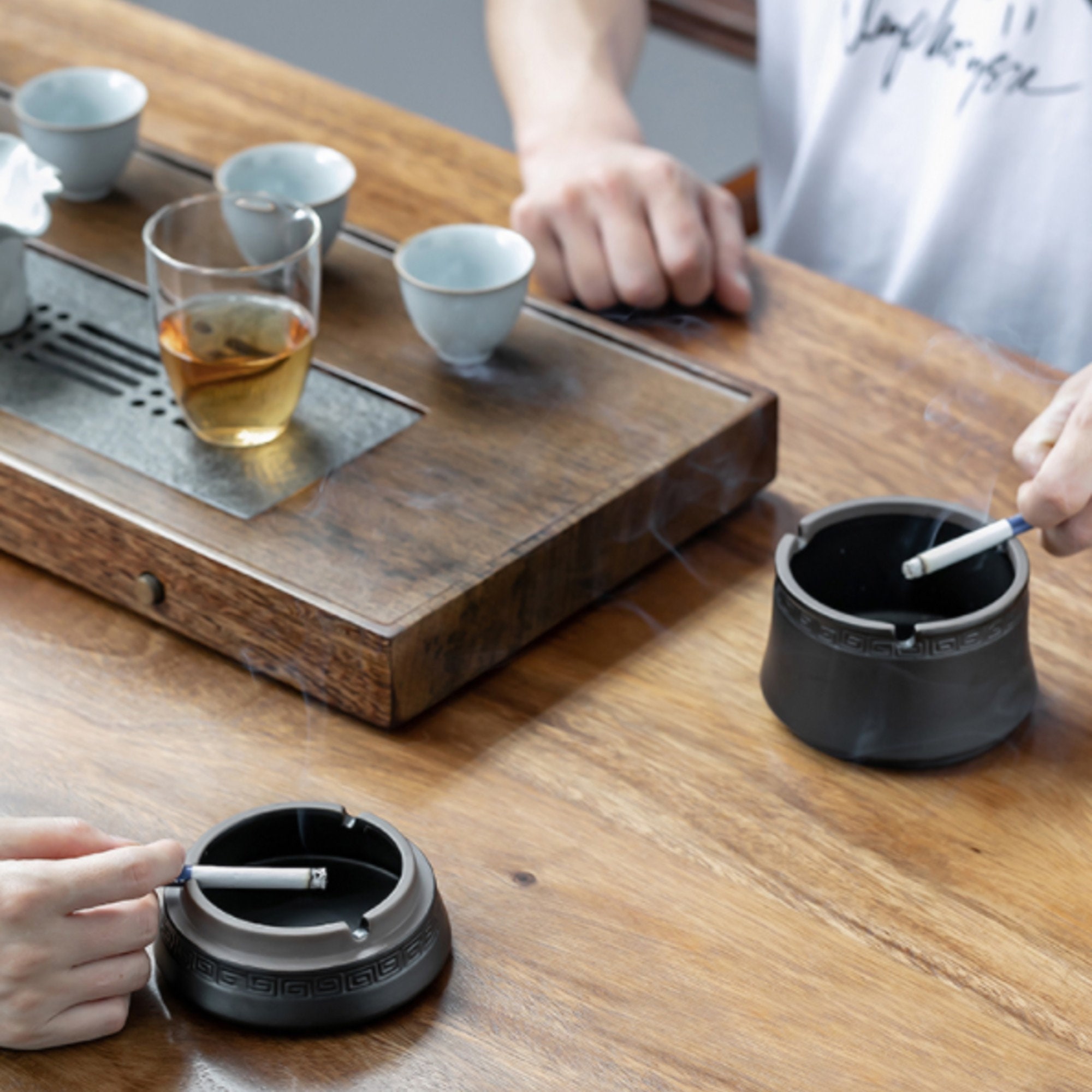 Covered Ashtray for Outdoor can Be 2 Ashtrays Etsy