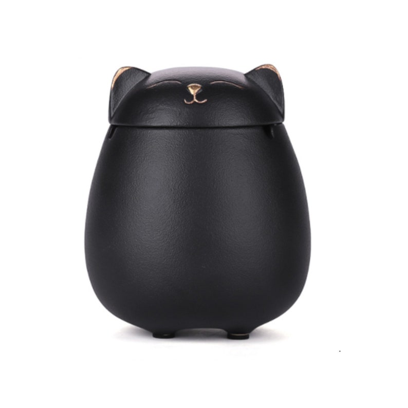 Cute Cat Ashtray With Lid Etsy UK