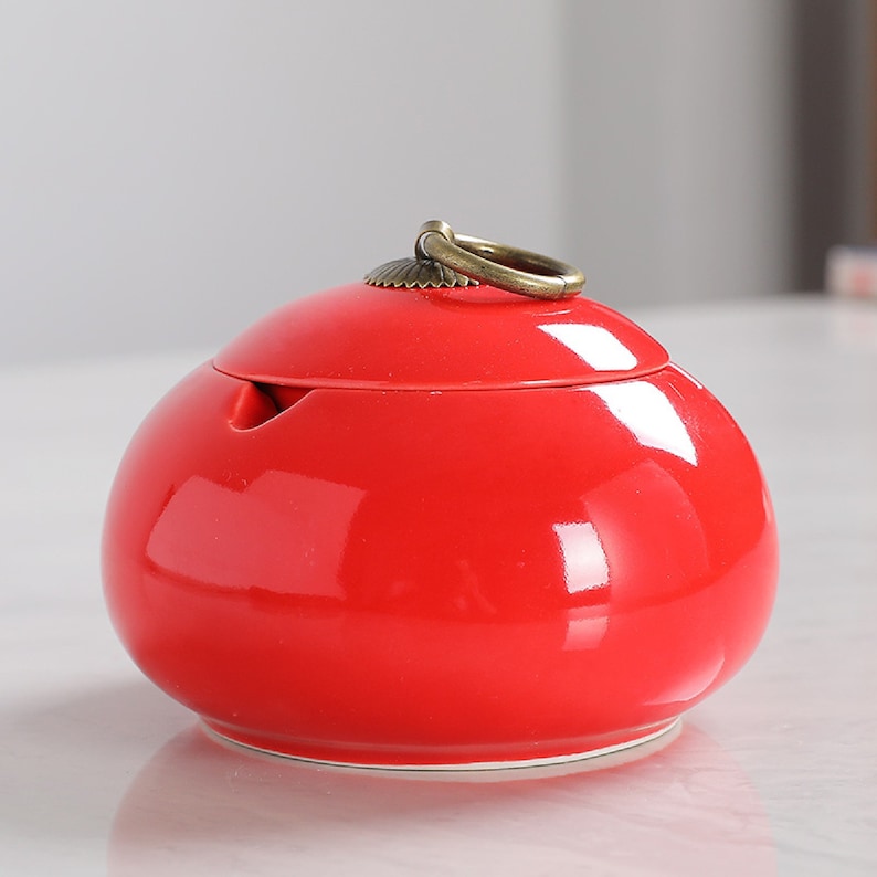 Cute Ashtray With Lid 4.13inch Etsy