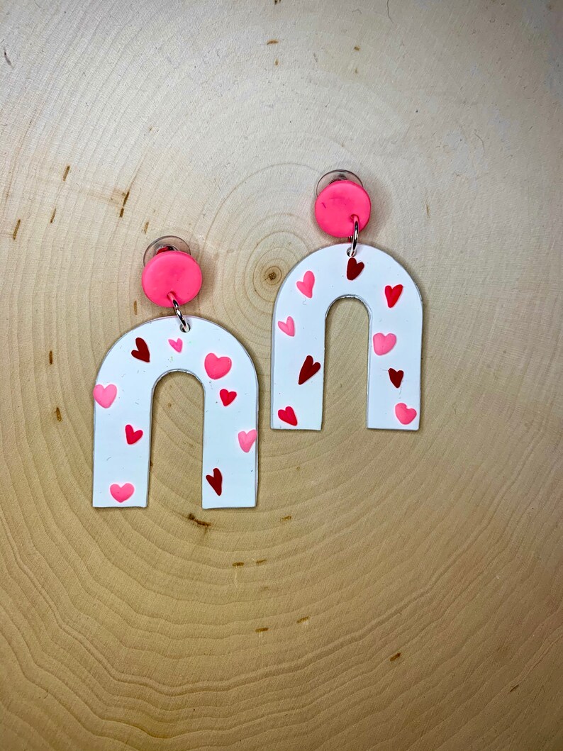 Heart Confetti Dangles