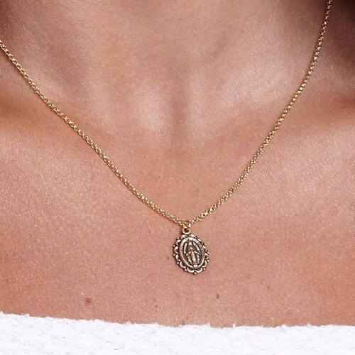 Luca Danni Miraculous Medal Necklace 