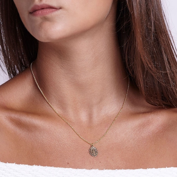 Luca Danni Miraculous Medal Necklace 