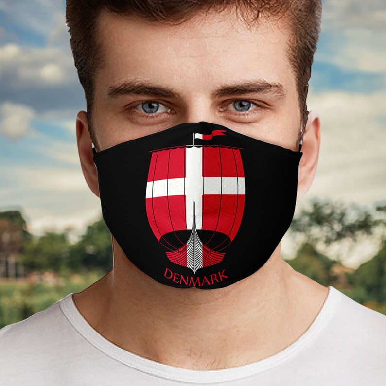 Denmark Viking Longship Face Mask Danish Heritage Danish Etsy
