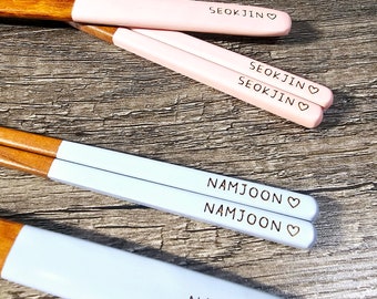 BTS wooden spoon chopsticks sets