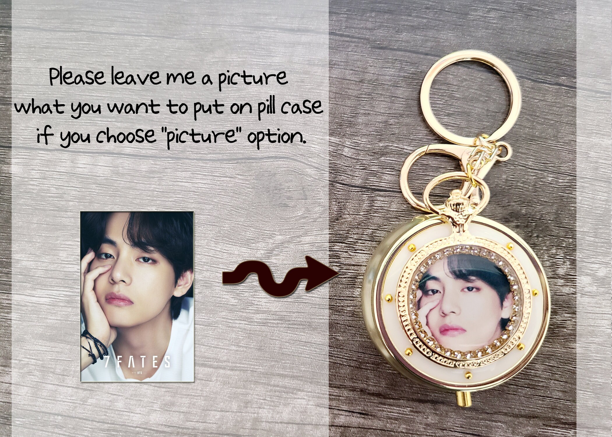 Pill Case Keychain Etsy