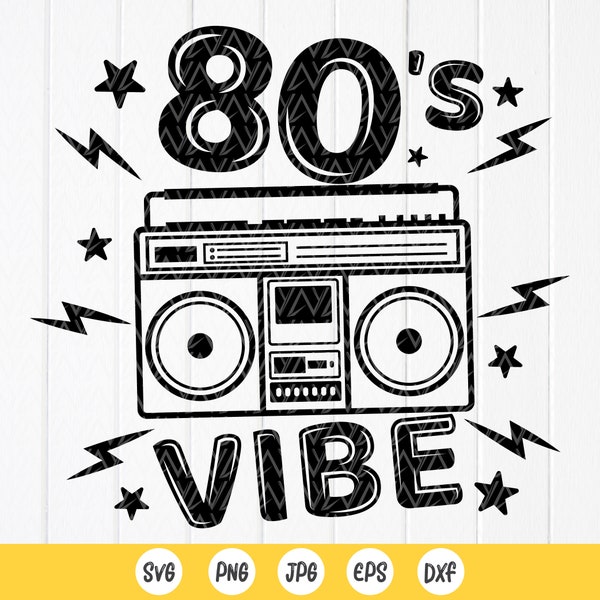 80s Svg File - Etsy