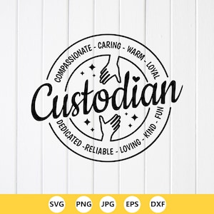 SVG de agradecimiento al conserje: obsequio para Cricut, archivos Cricut, diseños de sublimación (descarga digital)