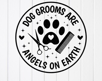 Dog Groomer Ornament SVG: Pet Grooming Services Gifts, Cricut files (Digital Download)