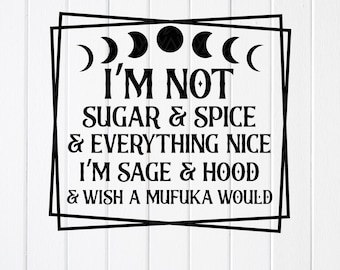 Sage Hood Witch SVG: Sarcastic Halloween,Cricut files,Sublimation Designs(Digital Download)