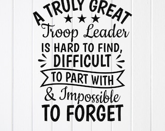 Truppledare SVG PNG: Scoutpresent (digital nedladdning)