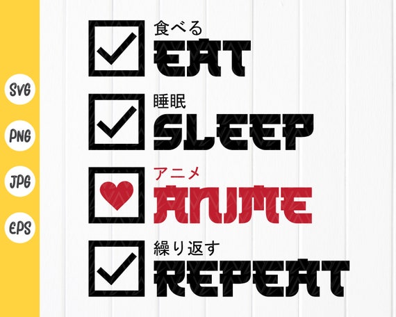 Eat Sleep Anime TShirts for Sale  Redbubble