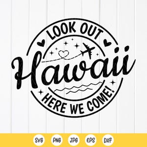 Family Vacation SVG: Mexico & Hawaii Trip Design (Digital Download