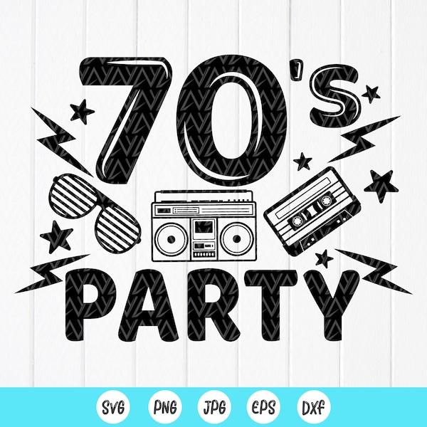 70s Party svg,I Love 70s svg, 70's svg, Music Cassette SVG, Retro 70s Country Clipart, Music Classic Lover,Instant Download files for Cricut