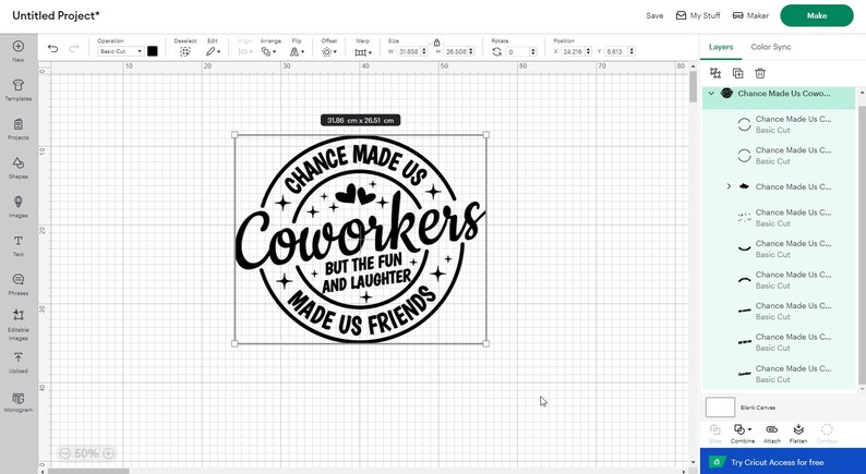 Chance Made Us Coworkers SVG, Work Bestie Gift ,cricut Files (digital ...