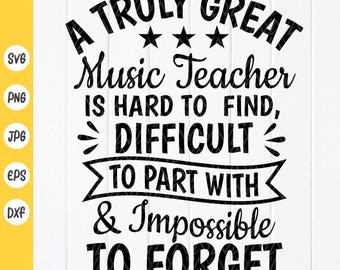 Music Teacher Appreciation SVG: Funny Teacher Life Design (Digital Download)
